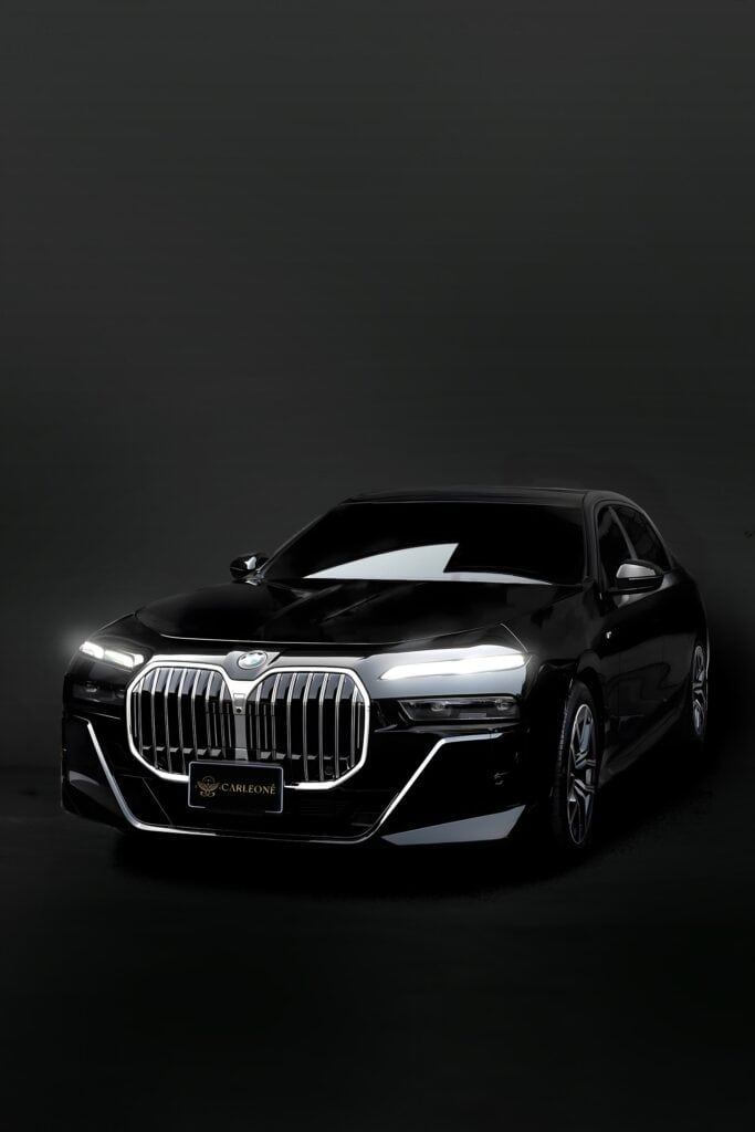 Luxurious Carleone BMW in Bangkok, Thailand, showcasing premium luxury car rental and limousine service for airport transfers.
